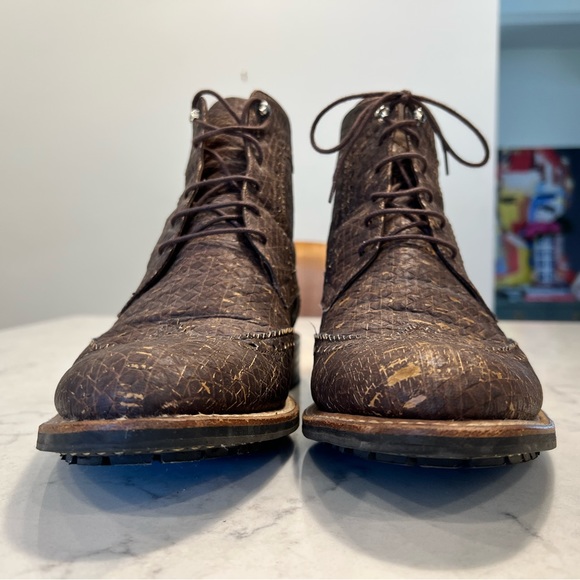Rutz Men’s Wingtip Boots. Cork. Unique. Size 42 (Size 9 in US). - Picture 5 of 10